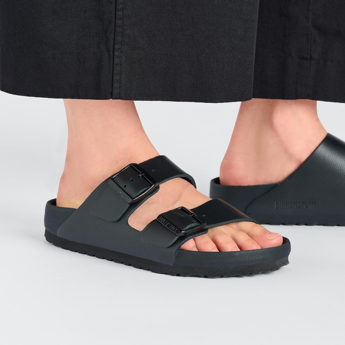 Arizona Exquisite Natural Leather in Black Birkenstock NZ