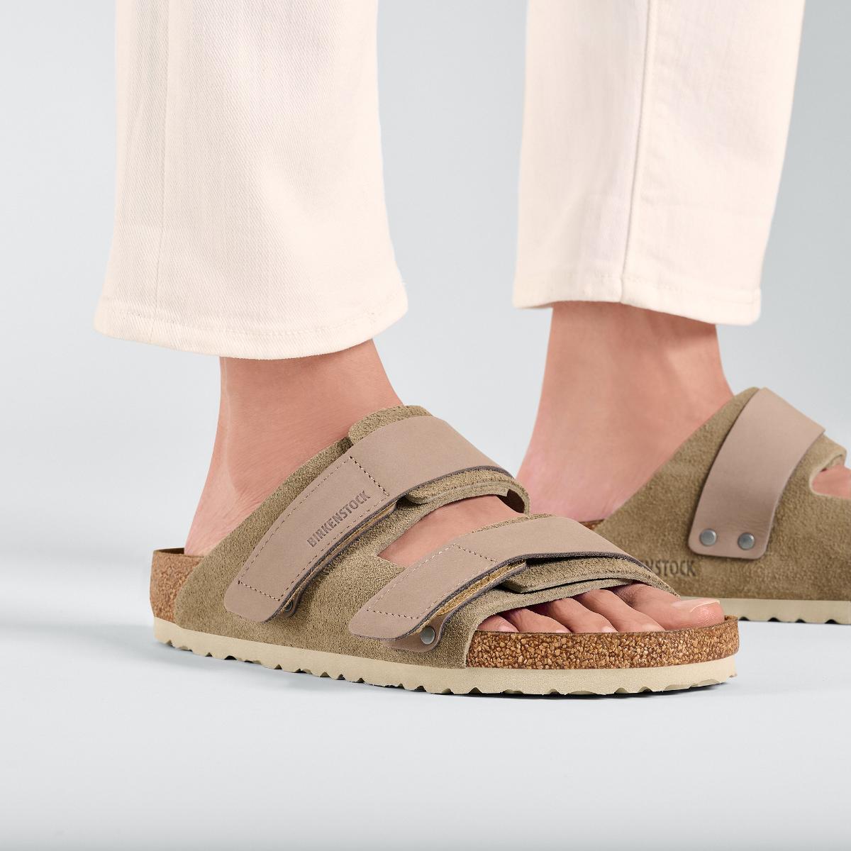 Uji Nubuck/Suede Leather in Taupe – Birkenstock NZ