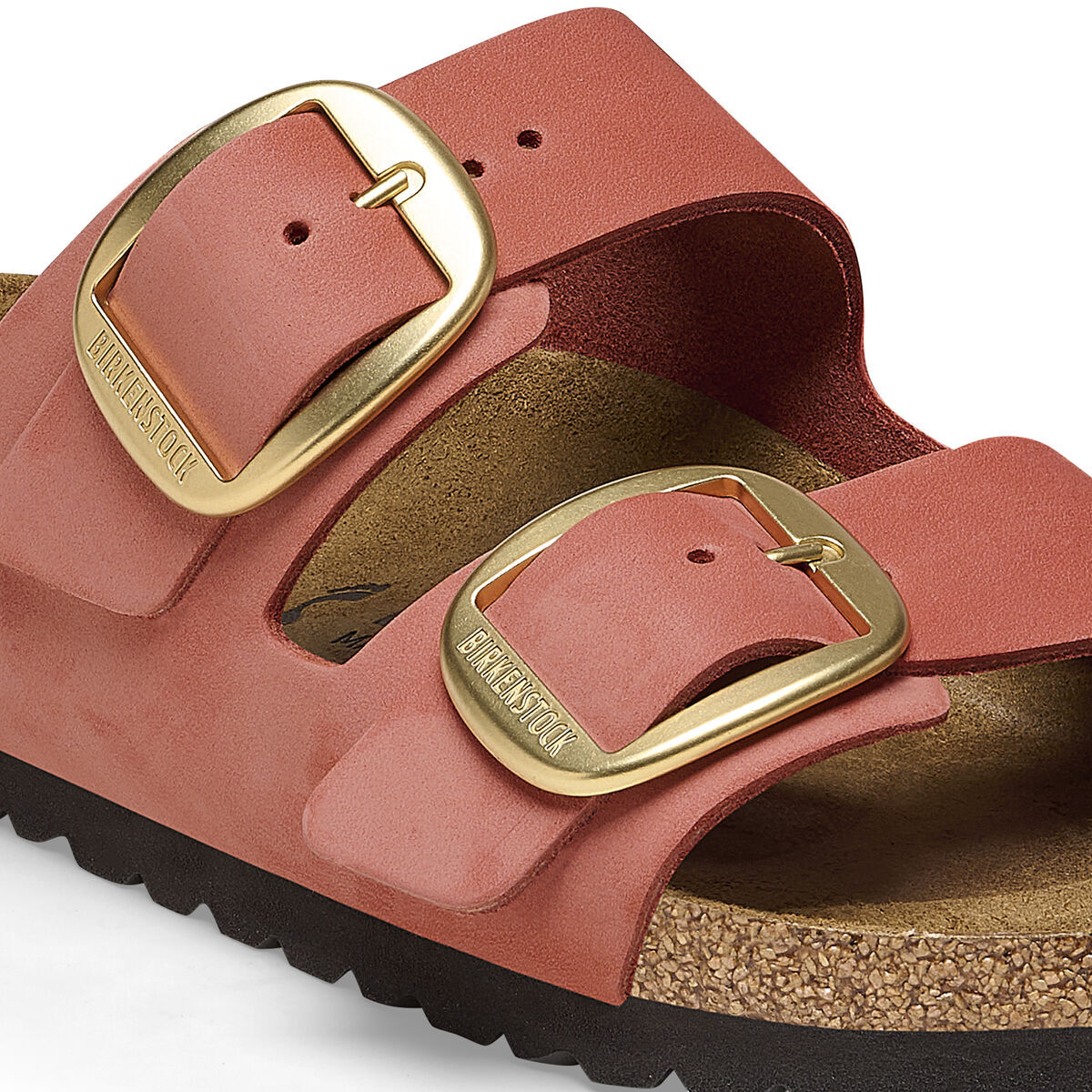 Arizona Big Buckle Nubuck Leather in Mars Red Birkenstock NZ