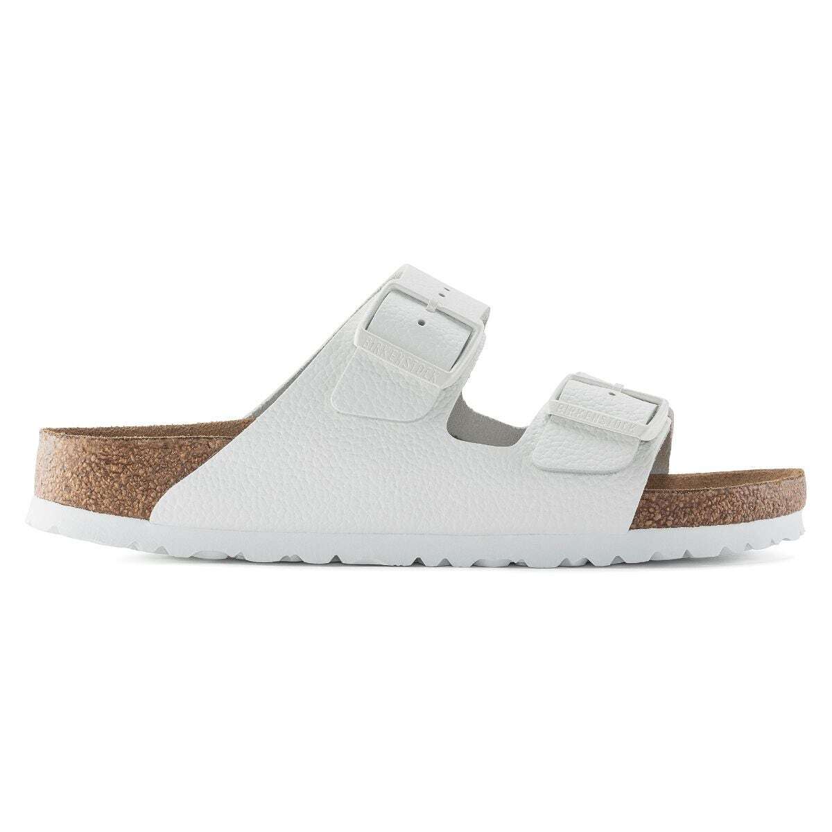 Birkenstock arizona hot sale soft footbed white