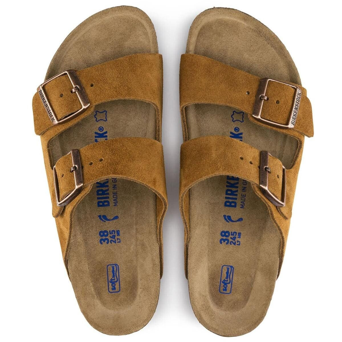 Arizona Soft Footbed Suede Leather In Mink – Birkenstock NZ