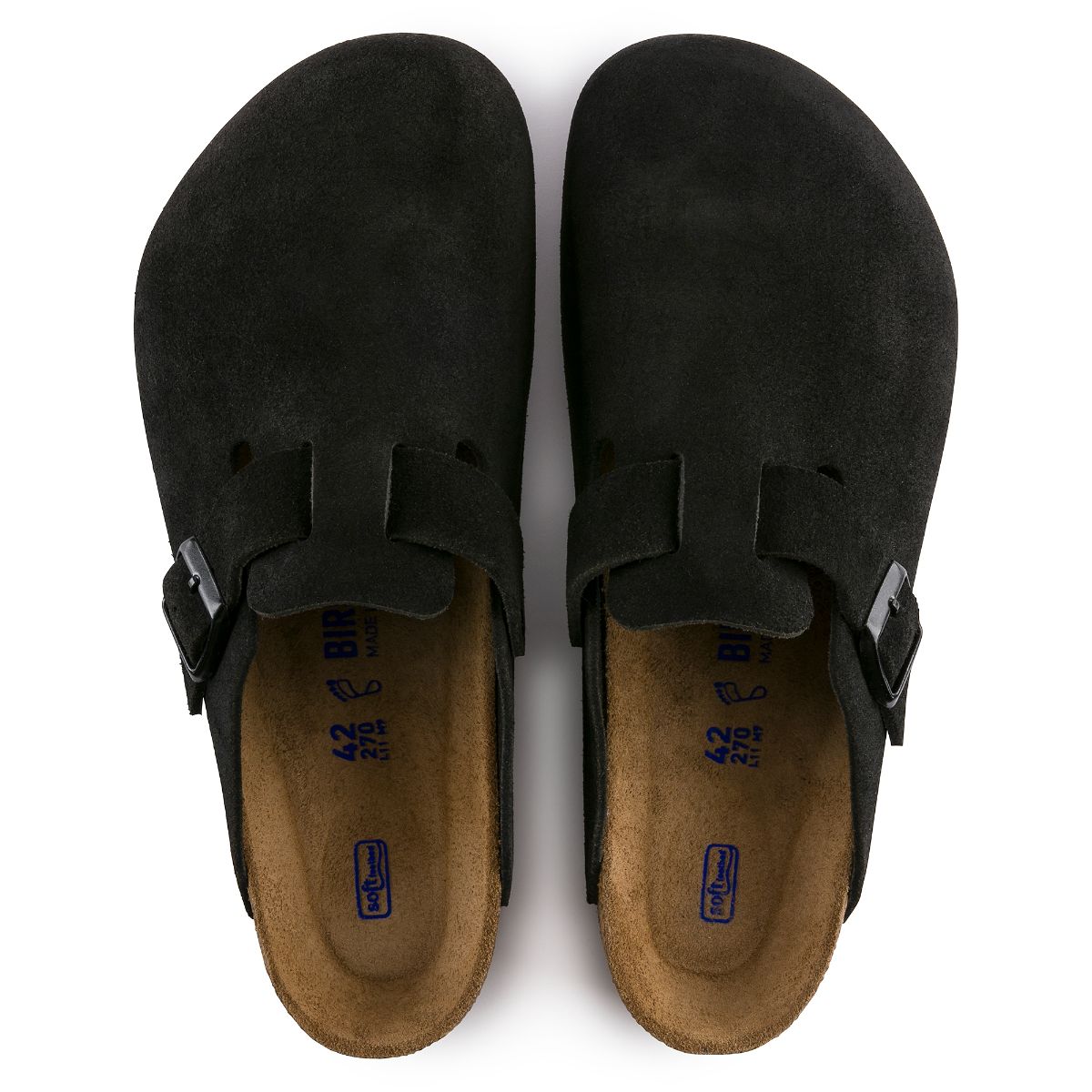 Birkenstock boston black suede online