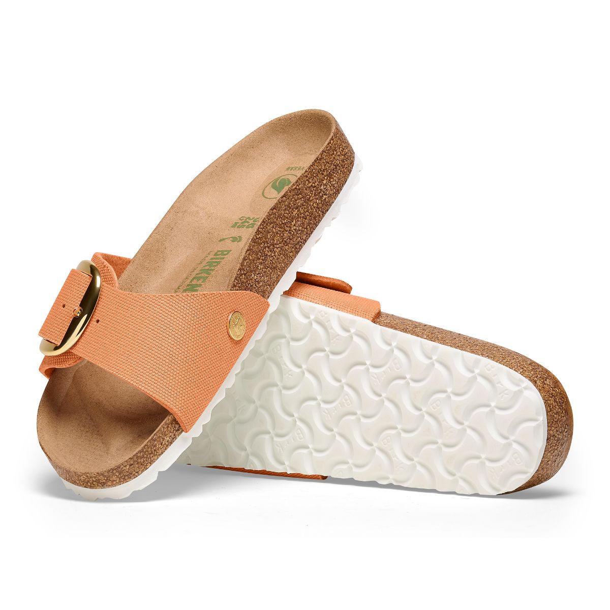 Madrid Big Buckle Textile in Papaya Birkenstock NZ