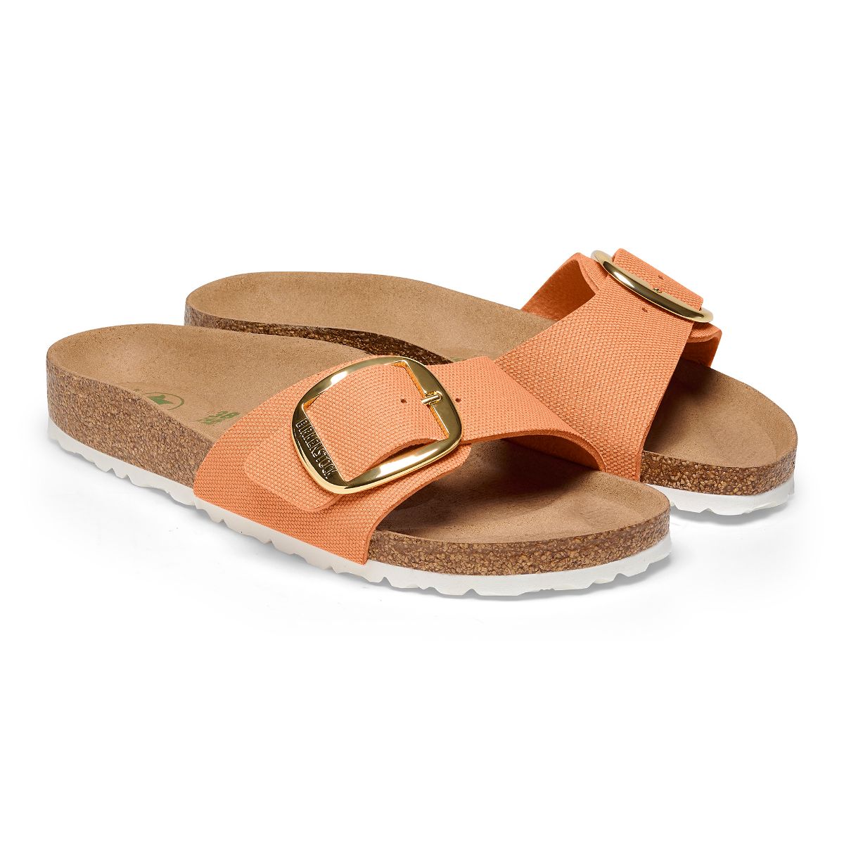 Madrid Big Buckle Textile in Papaya Birkenstock NZ