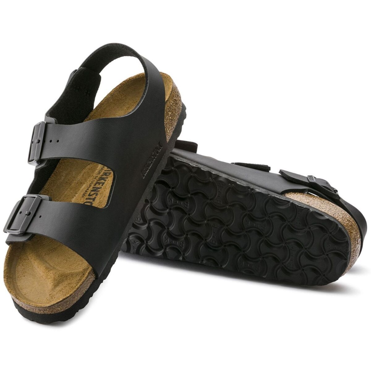 Milano Birko Flor in Black Birkenstock NZ